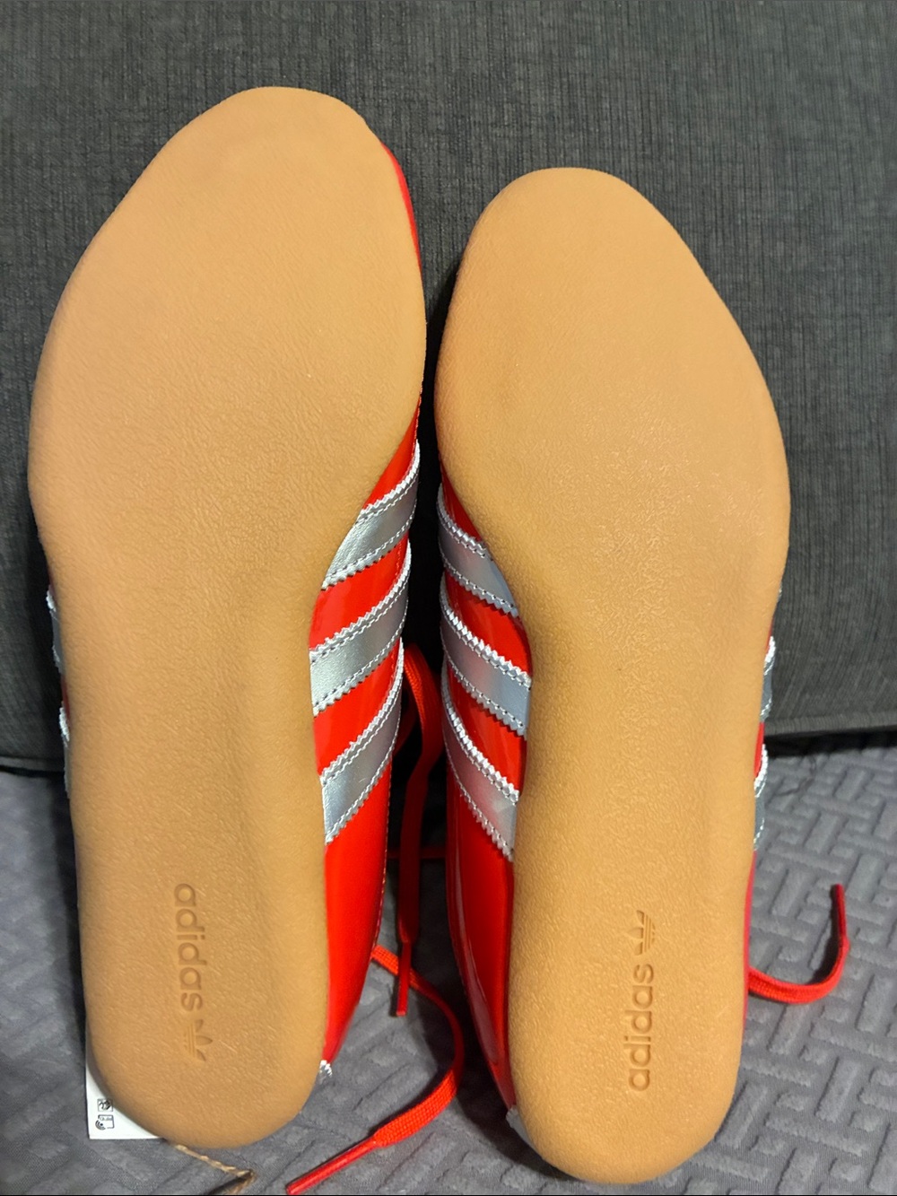 adidas Red and Silver Athletic Shoes - Picture 11 of 11